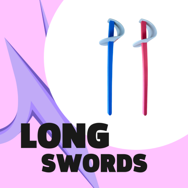 An image of two long foam swords